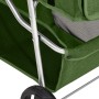 Zusammenklappbarer Hundekinderwagen aus grünem Oxford-Stoff, 80 x 46 x 98 cm von vidaXL, Kinderwagen für Haustiere - Ref: For...