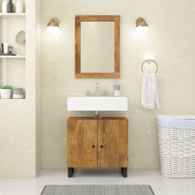 Mueble de lavabo madera mango y madera ingeniería 62x33x58 cm de vidaXL, Muebles de baño - Ref: Foro24-351989, Precio: 90,99 ...