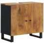 Mango wood and engineered wood washbasin cabinet 62x33x58 cm by vidaXL, Bathroom furniture - Ref: Foro24-351989, Price: 90,47...