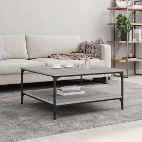 Sonoma gray engineered wood coffee table 80x80x40 cm by vidaXL, Coffee table - Ref: Foro24-832841, Price: 58,99 €, Discount: %