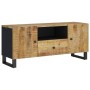 TV stand made of mango wood and plywood, measuring 105x33.5x46 cm. by vidaXL, TV Furniture - Ref: Foro24-351958, Price: 120,5...