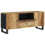 TV stand made of mango wood and plywood, measuring 105x33.5x46 cm. by vidaXL, TV Furniture - Ref: Foro24-351958, Price: 120,5...