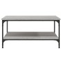 Mesa de centro madera de ingeniería gris Sonoma 80x80x40 cm de vidaXL, Mesas de centro - Ref: Foro24-832841, Precio: 58,85 €,...