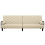 Sofa bed with armrests in cream fabric by vidaXL, Sofas - Ref: Foro24-351934, Price: 249,93 €, Discount: %