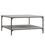 Mesa de centro madera de ingeniería gris Sonoma 80x80x40 cm de vidaXL, Mesas de centro - Ref: Foro24-832841, Precio: 58,85 €,...