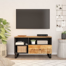 Mango wood and plywood TV cabinet 80x33x46 cm by vidaXL, TV Furniture - Ref: Foro24-351974, Price: 94,99 €, Discount: %