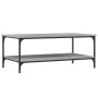 Mesa de centro madera de ingeniería gris Sonoma 100x55x40 cm de vidaXL, Mesas de centro - Ref: Foro24-832836, Precio: 54,17 €...