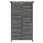 Cobertizo para herramientas jardín madera pino gris 83x57x140cm de vidaXL, Cobertizos - Ref: Foro24-172241, Precio: 258,08 €,...