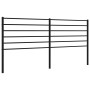 Black metal headboard 180 cm by vidaXL, Headboards and footboards - Ref: Foro24-352355, Price: 36,80 €, Discount: %