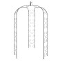 Black steel garden arch Ø180x255 cm by vidaXL, Pergolas, arches and garden trellises - Ref: Foro24-319351, Price: 104,79 €, D...