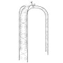 Black steel garden arch Ø180x255 cm by vidaXL, Pergolas, arches and garden trellises - Ref: Foro24-319351, Price: 104,79 €, D...