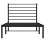 Estructura de cama con cabecero metal negro 90x200 cm de vidaXL, Camas y somieres - Ref: Foro24-352312, Precio: 76,42 €, Desc...