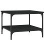 Black engineered wood coffee table 55x55x40 cm by vidaXL, Coffee table - Ref: Foro24-832828, Price: 29,99 €, Discount: %