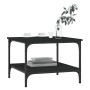 Black engineered wood coffee table 55x55x40 cm by vidaXL, Coffee table - Ref: Foro24-832828, Price: 29,99 €, Discount: %