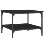 Black engineered wood coffee table 55x55x40 cm by vidaXL, Coffee table - Ref: Foro24-832828, Price: 29,99 €, Discount: %