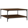 Mesa de centro madera de ingeniería marrón roble 80x80x40 cm de vidaXL, Mesas de centro - Ref: Foro24-832842, Precio: 43,45 €...