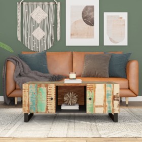 Recycled wood and plywood coffee table 100x54x40 cm by vidaXL, Coffee table - Ref: Foro24-351952, Price: 180,52 €, Discount: %