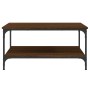 Mesa de centro madera de ingeniería marrón roble 80x80x40 cm de vidaXL, Mesas de centro - Ref: Foro24-832842, Precio: 43,45 €...