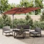 Terracotta double roof hanging parasol 400x300 cm by vidaXL, Umbrellas - Ref: Foro24-319958, Price: 211,42 €, Discount: %