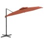 Sombrilla colgante de doble techo terracota 400x300 cm de vidaXL, Sombrillas - Ref: Foro24-319958, Precio: 211,99 €, Descuent...