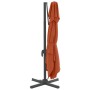 Sombrilla colgante de doble techo terracota 400x300 cm de vidaXL, Sombrillas - Ref: Foro24-319958, Precio: 211,99 €, Descuent...