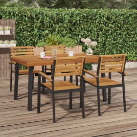 Mesa de jardín madera maciza de acacia 150x90x75 cm de vidaXL, Mesas de jardín - Ref: Foro24-319523, Precio: 210,99 €, Descue...