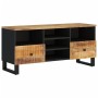 Mango wood and engineered wood TV cabinet 100x33x46 cm by vidaXL, TV Furniture - Ref: Foro24-351978, Price: 99,57 €, Discount: %