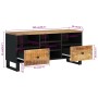 Mango wood and engineered wood TV cabinet 100x33x46 cm by vidaXL, TV Furniture - Ref: Foro24-351978, Price: 99,57 €, Discount: %