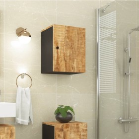 Armario de baño de pared madera maciza de mango 38x33x48 cm de vidaXL, Muebles de baño - Ref: Foro24-351990, Precio: 69,99 €,...