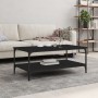 Engineered wood black coffee table 100x55x40 cm by vidaXL, Coffee table - Ref: Foro24-832833, Price: 54,35 €, Discount: %