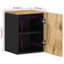 Wall-mounted bathroom cabinet solid mango wood 38x33x48 cm by vidaXL, Bathroom furniture - Ref: Foro24-351990, Price: 69,44 €...