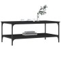 Engineered wood black coffee table 100x55x40 cm by vidaXL, Coffee table - Ref: Foro24-832833, Price: 54,35 €, Discount: %