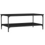 Engineered wood black coffee table 100x55x40 cm by vidaXL, Coffee table - Ref: Foro24-832833, Price: 54,35 €, Discount: %