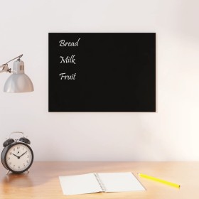 Magnetic blackboard wall tempered glass black 40x30 cm by vidaXL, White boards - Ref: Foro24-347929, Price: 24,37 €, Discount: %