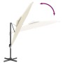 Sand white double roof hanging parasol 300x300 cm by vidaXL, Umbrellas - Ref: Foro24-319943, Price: 238,88 €, Discount: %