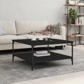 Mesa de centro madera de ingeniería negro 80x80x40 cm de vidaXL, Mesas de centro - Ref: Foro24-832838, Precio: 56,68 €, Descu...