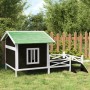 Dog house solid gray pine wood 159x120x88.5 cm by vidaXL, Dog kennels and fences - Ref: Foro24-172271, Price: 176,73 €, Disco...