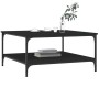 Mesa de centro madera de ingeniería negro 80x80x40 cm de vidaXL, Mesas de centro - Ref: Foro24-832838, Precio: 56,68 €, Descu...