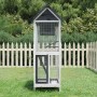 Gray pine solid wood birdhouse 60x58.5x160 cm by vidaXL, Feet and bird cages - Ref: Foro24-172256, Price: 137,49 €, Discount: %