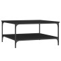 Mesa de centro madera de ingeniería negro 80x80x40 cm de vidaXL, Mesas de centro - Ref: Foro24-832838, Precio: 56,68 €, Descu...