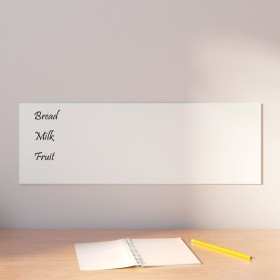 Magnetic white tempered glass wall board 60x20 cm by vidaXL, White boards - Ref: Foro24-347961, Price: 20,03 €, Discount: %