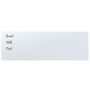 Magnetic white tempered glass wall board 60x20 cm by vidaXL, White boards - Ref: Foro24-347961, Price: 20,03 €, Discount: %