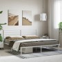 Estructura de cama de metal con cabecero blanco 180x200 cm de vidaXL, Camas y somieres - Ref: Foro24-352372, Precio: 115,66 €...