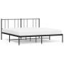 Estructura de cama con cabecero metal negro 200x200 cm de vidaXL, Camas y somieres - Ref: Foro24-352487, Precio: 120,20 €, De...