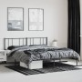 Estructura de cama con cabecero metal negro 200x200 cm de vidaXL, Camas y somieres - Ref: Foro24-352487, Precio: 120,20 €, De...