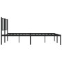 Estructura de cama con cabecero metal negro 200x200 cm de vidaXL, Camas y somieres - Ref: Foro24-352487, Precio: 120,20 €, De...