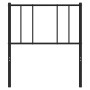 Cabecero de metal negro 100 cm de vidaXL, Cabeceros y pies de cama - Ref: Foro24-352509, Precio: 23,93 €, Descuento: %