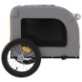 Remolque de bicicleta mascotas hierro tela Oxford amarillo gris de vidaXL, Cochecitos para mascotas - Ref: Foro24-93833, Prec...