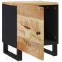 Mesita de noche de madera maciza de mango 40x33x46 cm de vidaXL, Mesitas de noche - Ref: Foro24-345208, Precio: 70,86 €, Desc...