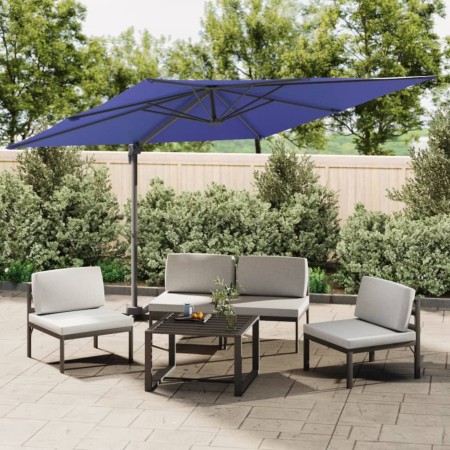 Hanging umbrella with light blue aluminum pole 400x300cm by vidaXL, Umbrellas - Ref: Foro24-319922, Price: 215,99 €, Discount: %